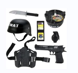 9 Món Đồ Chơi Trẻ Em Bộ Đồ Chơi Cảnh Sát SWAT Bộ Dụng Cụ Đóng Vai Bằng Nhựa Đồ Chơi Trò Chơi Mô Phỏng Cảnh Sát Giả Vờ Cảnh Sát Và Cướp - Product Image 5