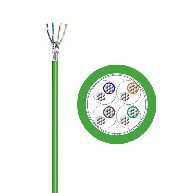 500 MHz highly flexible use in drag chain CAT 7 cat 6 ethernet cable Category 6A Cat6A sftp Industrial Ethernet cable