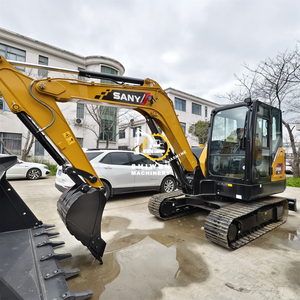 รถขุดมือสอง Sany Sy55u ผลิตปี 2016 เครื่องยนต์ Kubota V2607 ขนาด 5.5 ตัน รถขุดตีนตะขาบขนาดเล็ก แบบ Zero-tail รุ่น sy18u sy26u - Product Image 5