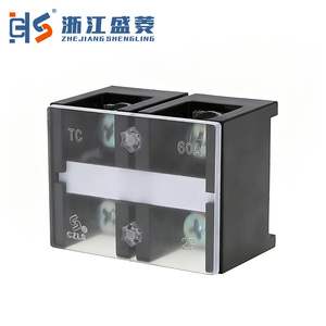 TC-602 CZLS carte de Distribution industrielle 100A 2P 600V Double rangée bloc à vis borne ressort connecteur de barre à courant élevé 24-12 - Product Image 1