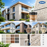 Peinture imitation pierre pour façade de bâtiment, décoration colorée, effet granit, revêtement mural extérieur résistant aux intempéries
