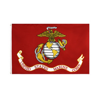 Bandera de la Marina de los Estados Unidos, 100% poliéster, listo para enviar, 3x5 pies, USMC, venta al por mayor