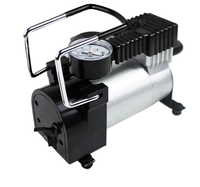 Mini DC 12V Electric Portable Car Tire Inflator Air Compressor Pump Plastic Material Tire Pressure Monitor 30L/MIN Air Flow for