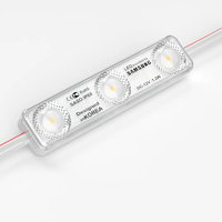 Modules d'injection SMD 2835 corée haute luminosité 24v 160 degrés 3 leds lumière LED DC12V 1.2W Module LED extérieur étanche IP65