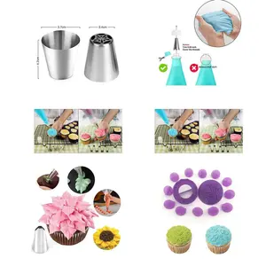 <span class=keywords><strong>Kit</strong></span> de fournitures de décoration de gâteaux russes, Offre Spéciale, 137 pièces, outils de pâtisserie, accessoires de cuisson - Product Image 3
