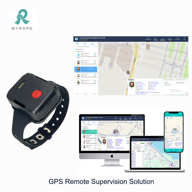 4G GPS Electronic Monitoring Wrist Device with SOS Remote Supervision Tracking System Wearable Tracker