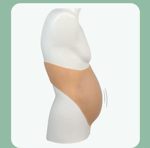 Accessoires de simulation de grossesse en silicone sans peau, ventre de grossesse factice, accessoires de spectacle, jumeaux surdimensionnés, travestissement, actrice, femme - Product Image 2