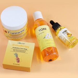 Kit de Soins d'<span class=keywords><strong>Hygiène</strong></span> Féminine : Gel <span class=keywords><strong>Intime</strong></span> Lavant, Huile Yoni Fraîcheur et Gommage Corps au Curcuma pour Usage Quotidien - Product Image 6