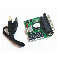 Carte de diagnostic pour ordinateur portable PC avec port parallèle USB 25 broches, analyseur de carte mère d'ordinateur portable, affichage à 4 chiffres, testeur POST auto-diagnostic