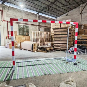 <span class=keywords><strong>But</strong></span> de football portable 3x2m d'usine, <span class=keywords><strong>but</strong></span> de handball mobile en aluminium avec roues - Product Image 2