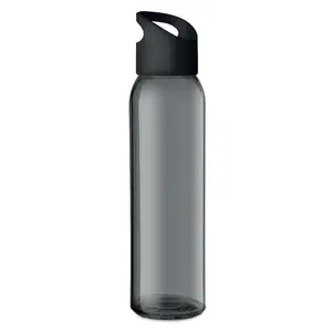 New Arrive 470 Ml Leak Free Sport Glass Water Bottle With Pp Lid And Hanging Carrying Loop