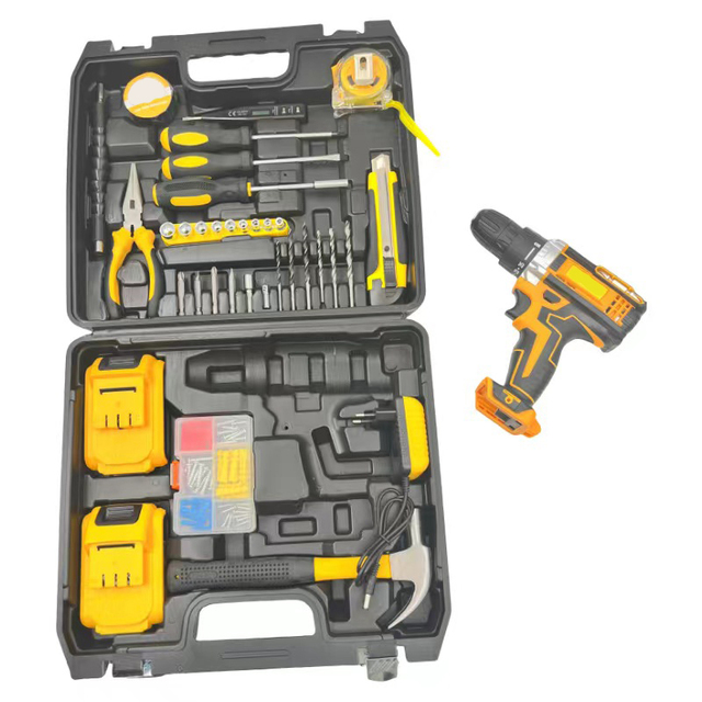 21V Best Li-ion2.0Ah Battery Cordless Impact Drill Brush Motor Variable Speed Industrial Grade Power Tool Combo Set