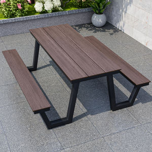 بيع بالجملة طاولات المطاعم التجارية الخارجية وطاولة مراكز التسوق في الحديقة طاولة مع مقاعد - Product Image 2