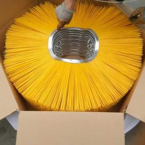 <span class=keywords><strong>Brosse</strong></span> à disque de déneigement à poils en poly rouge de 520mm de diamètre pour l'industrie et le bricolage Support OEM personnalisé pour le nettoyage des routes - Product Image 4