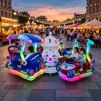 Manège Électrique Rotatif Extérieur pour Enfants, Capacité 100-500kg, Idéal Parcs, Âges 3-6 Ans