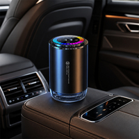 Diffuseur d'arômes pour voiture sans fil, coque métallique élégante, sortie de parfum longue durée, pour la décoration intérieure de la voiture