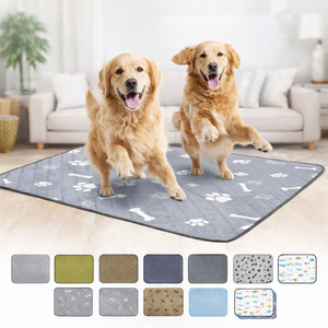 Tapis de propreté réutilisable et lavable pour chien, imperméable, absorbant, antidérapant, grand tapis d'apprentissage pour chiot, protection de sol pour animaux de compagnie - Product Image 1