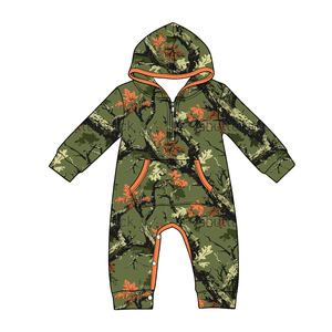 Combinaison à manches longues pour bébé et enfant, motif camouflage vert Real Tree, modèle LR3034, vente en gros, ensemble sweat à capuche pour garçon. - Product Image 1