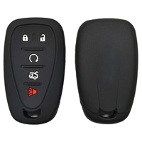 Étui de clé de voiture en silicone haut de gamme, sac de clé de voiture pour Chevrolet Malibu XL, télécommande 5 boutons, Explorer, Equinox