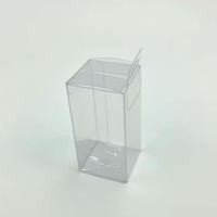 Boîte en plastique PVC transparente trou de suspension pliable jetable pour l'emballage de petits articles tels bougies autocollants artisanat pour l'électronique