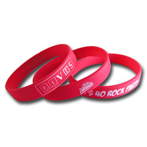 Silicone rubber promotional gift bracelets and <b>wristbands</b> for event focus areas - Product Image 1