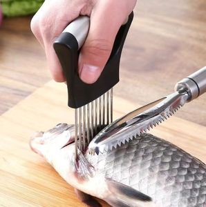 SYH1353 in acciaio inox manuale frutta verdura fettina <span class=keywords><strong>di</strong></span> taglio assistente con forcella ad ago fisso e manico in plastica - Product Image 3