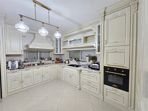 Sang trọng rắn gỗ nội thất nhà bếp thiết kế nội thất tủ Trắng - Product Image 5