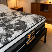Matelas à ressorts ensachés RV - Design moderne, confort moyen, écologique, qualité hospitalière, compact, léger, personnalisable pour chambre/villa/école