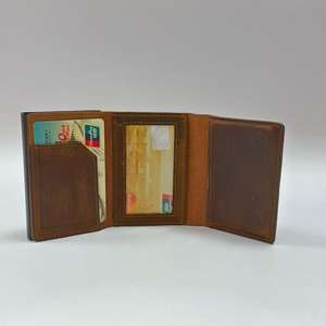 <span class=keywords><strong>Portefeuille</strong></span> pour homme personnalisé, design élégant, en aluminium fin avec blocage RFID, en cuir véritable pour le rangement des cartes de crédit - Product Image 4