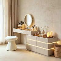 Nouvelle table de toilette extensible de style luxueux italienne pour le pied du lit