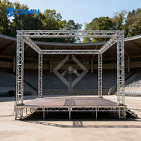 Scène portable pour événements en intérieur et en extérieur, plateforme de scène, structure de scène en aluminium, structure de scène en métal
