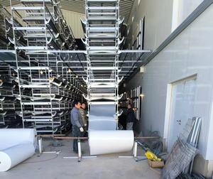 Cinturón de estiércol de polipropileno de velocidad ajustable para limpieza de granjas ganaderas Producto agrícola de fácil uso Vida útil de 10 años para jaulas - Product Image 1