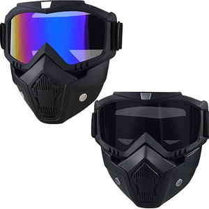 Windproof Đi Xe Đạp Mặt Nạ Cưỡi ATV Motocross Kính Bảo Vệ Có Thể Tháo Rời Xe Máy Đầy Đủ Mặt Mũ Bảo Hiểm Kính - Product Image 1