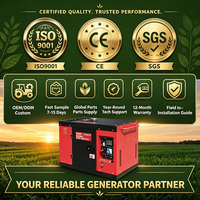 KOOP 10kVA Leiser Dieselgenerator KDF11000Q mit 26L Kraftstofftank Lange Laufzeit für Notstromversorgung zu Hause und im Geschäft