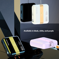 Batterie externe portable MIABOO P306 PD22.5W grande capacité 10000mAh deux-en-un avec sorties USB Type-C et chargeur de ceinture détachable pour mobile