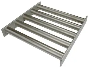 Grille de filtre magnétique terre rare barre Ndfeb acier inoxydable tige chicanes 10000gauss 12000gauss aimant de trémie pour la séparation