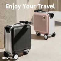 Valise de voyage personnalisable de 18 pouces, 26 L, 5/8 KM/H, serrure TSA, fonction de marche arrière