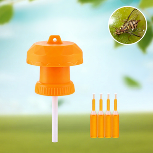 Trampa de Plástico para Moscas de la Fruta con Tubos de Cebo, Control de Insectos Portátil para Botellas, Uso Doméstico - Product Image 1