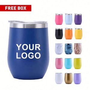 Venta al por Mayor de Tazas de Acero Inoxidable 304 de 12 oz con Logotipo Personalizado, Tazas Térmicas para Viaje, para Cerveza, Té, Café, con Tapa - Product Image 1