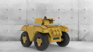 Châssis mobile de robot à 4 roues motrices, moteur sans balais, interface de communication complète, batterie BMS 72V100Ah, suspension à bras oscillant - Product Image 5