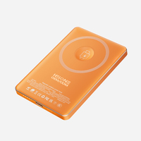 Banco de Energía Inalámbrico Magnético W002L con Doble Modo de Carga, Celda Semi-Sólida Resistente a Pinchazos, Carcasa de Aluminio y LED Tricolor
