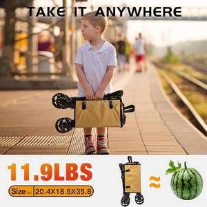 Professionally Certified folding shopping wagon camping picnic sand wagon with wheel - Product Image 5