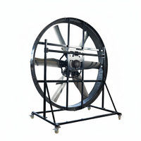 Ventilateur de panneau certifié CE à haut débit d'air avec moteur BLDC à entraînement direct pour projets d'exportation