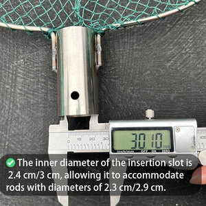 Tête de épuisette en acier inoxydable antirouille légère, portable <span class=keywords><strong>et</strong></span> durable avec filet en nylon pour la pêche en rivière – Vente chaude <span class=keywords><strong>Vietnam</strong></span> Thaïlande - Product Image 5