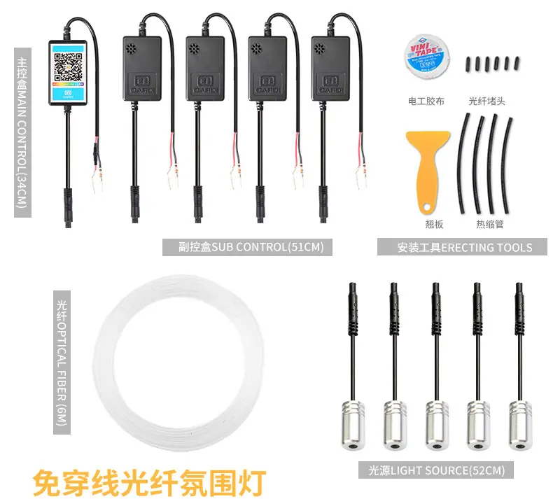Оптовая цена, RGB 5050, светодиодный Декор, атмосфера настроения, комплект освещения салона автомобиля, освещение для салона автомобиля