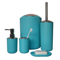 Ensemble de salle de bain moderne de luxe Distributeur de savon en plastique de style vintage de haute qualité en résine et PC Boîte pour maison et hôtel Salle de bain Suite