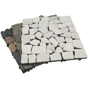 石材瓷砖DIY安装户外石材联锁甲板瓷砖