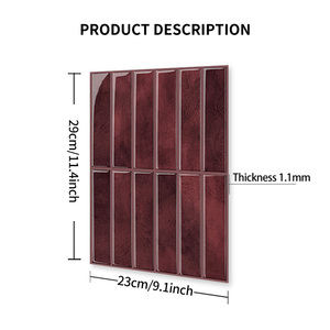 Carreaux muraux autocollants imperméables très demandés pour cuisine et salle de bain, avec autocollants muraux instantanés pour une pose facile en DIY - Product Image 3
