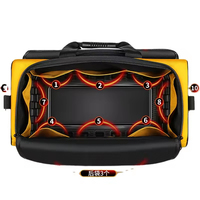 Sac à outils pour électriciens PLAYMAX OEM ODM, imperméable, robuste, fermeture à boucle, capacité de 150 lb, design pliable, multi-poches