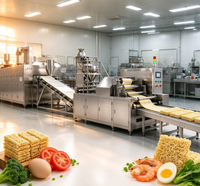 Équipement alimentaire industriel avec cuisson vapeur efficace et convoyage des produits, ligne de production de nouilles instantanées